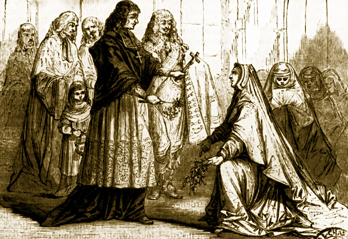 Exorcisme d'une des possédées de Loudun (1637)